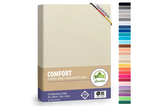 Bettlaken Weiß von Leevitex