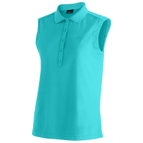 Maier Sports Women's Ulrike Sleeveless Polo-Shirt Gr 44 türkis - Aktives ärmelloses Poloshirt in Türkis, Größe 44. Ideal für Reisen und Wandern dank flexibler Stretch-Qualität. Entdecken Sie weitere Maier Sports Angebote bei Bergfreunde.de!