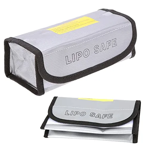 RUIZHI 2 Pcs Lipo Sichere Tasche lipo Guard Bag Feuerfeste Explosionssichere Sicherheit Schutztasche Kasten Sack Lipo Battery Safety Bag(185 x 75 x 60MM)