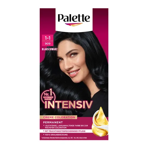 Poly Palette Intensiv-Creme-Coloration 1-1/909 Blau-Schwarz