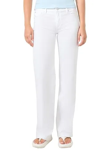 QS Jeans Catie Slim Fit Mid Rise Wide Leg