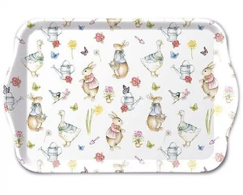 Tablett, Tray EASTER GARDEN 13x21cm Ambiente | Hase, Ostern