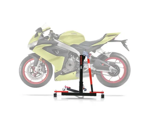 ConStands Motorradheber CS Power Evo für Aprilia RS 660 20-25 – Rot - Robuster Zentralständer für sicheres Anheben und Warten Ihres Motorrads. Ideal für die Aprilia RS 660, sorgt für Stabilität und einfache Handhabung.