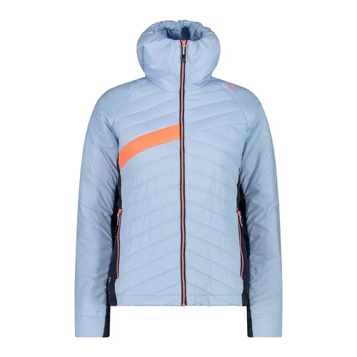 CMP Damen Outdoorjacke Fix Hood 32Z4236 blau 46 EU - Funktionsjacke für Wandern, aus 100% Polyester, pflegeleicht und ideal für Outdoor-Aktivitäten bei jedem Wetter.