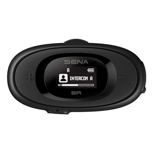 Sena Headset 5R - 2-Wege HD Lautsprecher mit Bluetooth 5.1, bis zu 700 m Reichweite und Advanced Noise Control für klare Fahrer-zu-Fahrer Kommunikation