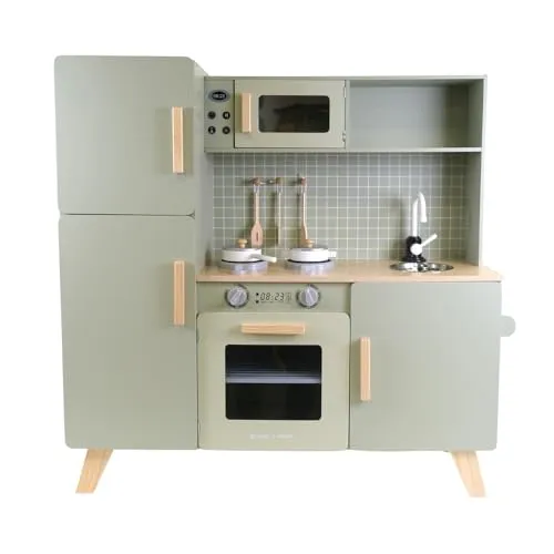 Bandits & Angels Holz-Kinderküche XL Modern Green