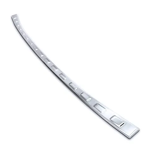 teileplus24 L738 Ladekantenschutz V2A Edelstahl kompatibel mit Nissan Qashqai 3 J12 2021- Abkantung, Farbe:Silber gebürstet