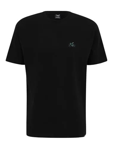 IRIEDAILY Herren T-Shirt PEACERIDE EMB Bio-Baumwolle Regular Fit XL Black