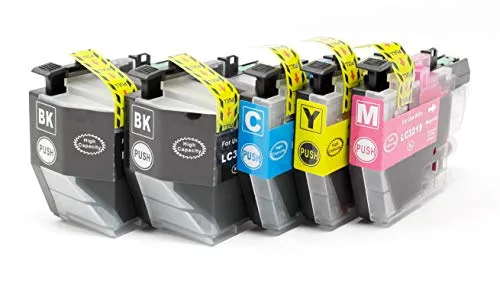 OBV 5X kompatible Tintenpatrone ersetzt Brother LC3219XL LC3217 für MFC-J5330DW J6930DW – Schwarz Cyan Magenta Gelb