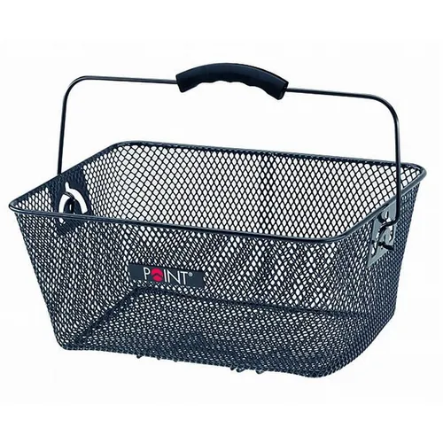 Point Fahrrad Jugend Korb Gepäckträger 24 Zoll Schwarz Hinterrad Transport Rad