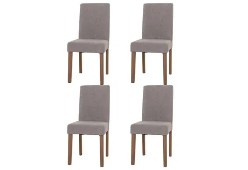 PROREGAL® Esszimmerstuhl Esszimmerstuhl klassisch und zeitlos HxBxT 90x43x56cm Material, Farbe (4 St), Mit hochwertigem Bezug, erhältlich in vielen Ausführungen