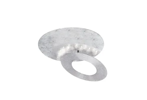 Elegante Wandlampe - drehbar, silber, LED 6W - Stilvolle Wand- und Deckenleuchte aus Metall in Silber mit schwenkbarem Schirm für individuelle Lichtakzente. Ideal für Wohnzimmer und Schlafzimmer, inklusive hochwertigem LED-Leuchtmittel.