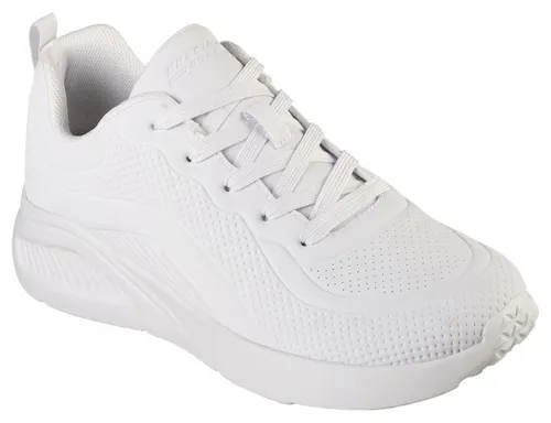 Skechers Damen Bobs Buno How Sweet Sneaker – White Duraleather, 39 EU - Damen-Sneaker mit gepolsterter Memory Foam Innensohle für ultimativen Komfort und modischem Design.