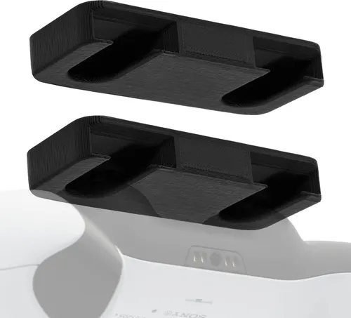 Controller Halterung Untertisch Halter passend für Sony PlayStation 4 / 5 PS5 PS4 DualSense DualShock Wireless 2 Stück Schwarz