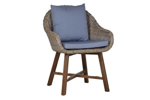 MiaMöbel Armlehnstuhl Kubu-grau 65x85x62 cm in grau von MiaMöbel