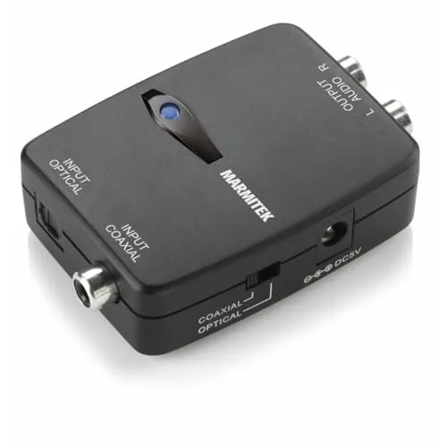 Marmitek Connect DA21 - Digital Analog Wandler, Wolfson DAC Technologie für beste Klangwiedergabe und 192 kHz Sampling Rate