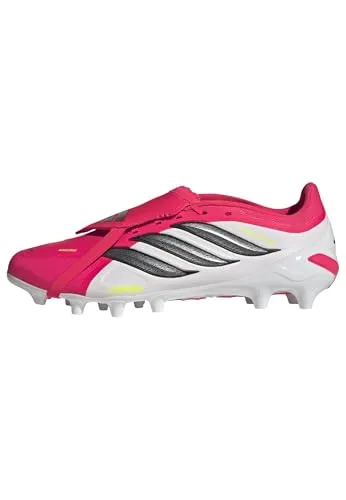 adidas Unisex Predator League Fußballschuhe, Lucid Red/Core Black/FTWR White, 45 1/3 EU - Hochwertige Fußballschuhe mit regulärer Passform und Schnürsenkeln. Die innovative POWERSPINE Technologie sorgt für optimale Kontrolle auf dem Platz.