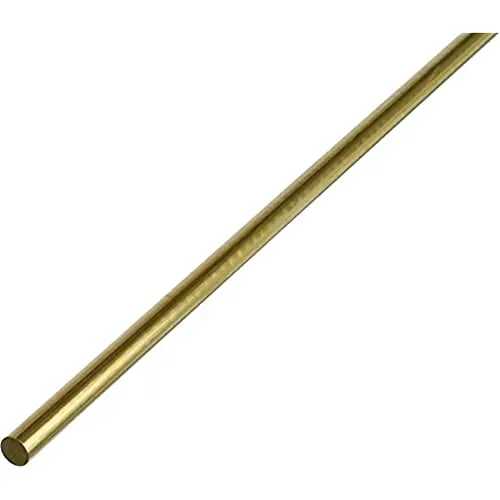Alberts Messing Rundstange 1000 x 8 mm - Metall- & Legierung-Platten, hochwertige Messing Rundstange für vielseitige Anwendungen, langlebig und korrosionsbeständig.