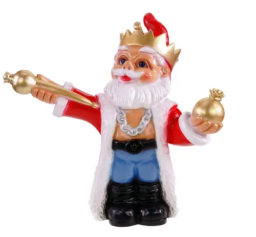 Kremers Schatzkiste Gartenzwerg König – Wetterfest und Bruchfest - Gartenzwerge mit königlichem Flair! Der 40 cm große, wetterfeste Gartenzwerg aus PVC sorgt für strahlende Farben und ist ideal für Gartenliebhaber.