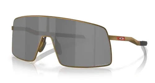 Oakley Sutro Ti Olympic Gold - Prizm Black Sportbrille - Sportbrille mit halbrandlosem Design für maximales Sichtfeld und Tragekomfort. Die Prizm Brillenglastechnologie verbessert Farb- und Kontrastwahrnehmung, ideal für aktive Sportler.