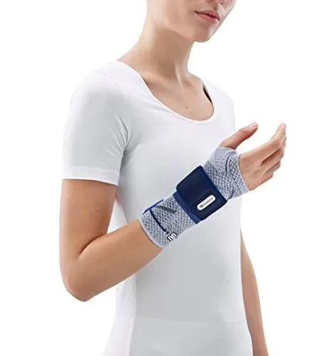 Bauerfeind ManuTrain Handgelenkbandage für das linke Handgelenk - Bandage zur Stabilisierung des Handgelenks mit kontrollierter Kompression und abnehmbarer Stütze für individuelle Anpassung. Ideal zur Förderung der Heilung und Erhöhung der Gelenkstabilität.