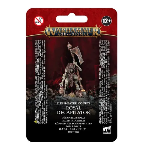 Flesh-eater Courts - Royal Decapitator, Warhammer AoS - WFB Miniaturen: Mächtiger Anführer der Flesh-Eater Courts mit beeindruckendem Design für taktische Spiele und Sammler.