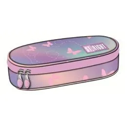 Produktbild Piórnik saszetka owalna 1 zamek 1 klapka Stright Butterflies ST.MA 5903235680021