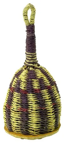 Kamballa Caxixi Ghana Bunt Mittel – Handperkussionsinstrument - Bunt gestaltetes Caxixi für rhythmische Klänge, ideal für kreative Musikprojekte. Mit geprüfter Qualität und vielseitig einsetzbar.