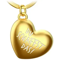 FABACH Schlüsselanhänger Herz mit Gravur in gold von FABACH