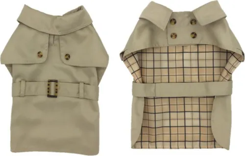 Duvo+ Hundemantel Trenchcoat beige, Größe: XL
