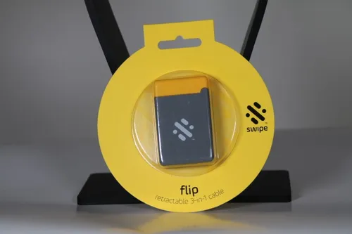 Swipe Flip - Ladeadapter 3-in-1, ausziehbar - Gelb