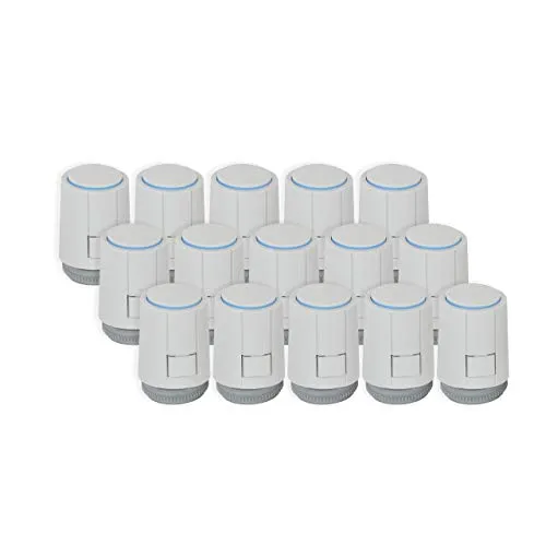 Möhlenhoff Stellantrieb Alpha 5 NC 230 V mit VA 80 Adapter - 15 Stück - Rohrklappen & Stellantriebe, universell einsetzbar, ideal für Fußbodenheizungen und kompatibel mit mehreren Marken.