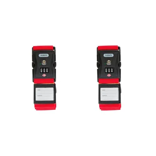 ABUS Kofferband 620TSA/192 rot 2er Set - 41937 von ABUS