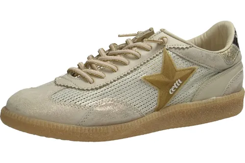 Cetti Damenschuhe sportlicher Schnürer Beige