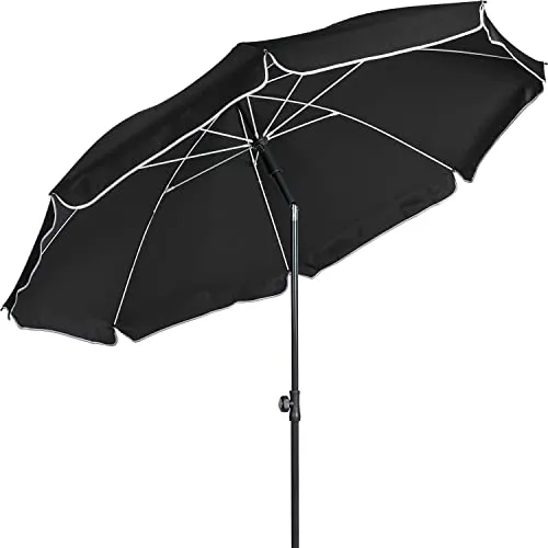STILISTAStrandschirm 200 cm mit Tragetasche, Neigbar und Höhenverstellbar, anthrazit