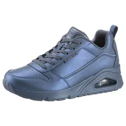 SKECHERS UNO-GALACTIC GAL Damen Sneaker - Sportliche Keilsneaker aus Lederimitat mit metallic-schimmernder Optik und Skech Air Ausstattung für optimalen Tragekomfort und Dämpfung.