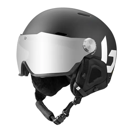 Bolle Might Visor Ski-Helm - Skihelme mit integriertem Visier, bietet optimalen Schutz durch hochfeste ABS-Schutzkappe und verbesserte Belüftung für maximalen Komfort.