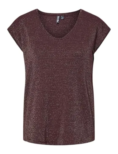 PIECES Pcbillo Tee Lurex Stripes Noos Bc
