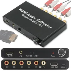 HDMI Audio-Extraktor 5.1-Kanal mit 4K 3D-Unterstützung