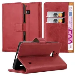 Produktbild Cadorabo Hülle für Nokia Lumia 929 / 930 Schutzhülle in Rot Handyhülle Book Tasche Case Etui Luxury