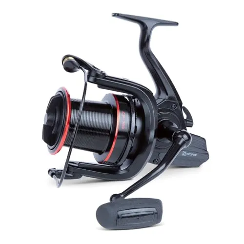 Sonik SK-47 CARBON 10000 - Hochleistungs Angelrolle - Angelrollen für Karpfenangeln, vereint herausragende Wurfleistung mit leichtem Carbonkörper. Ideal für große Fische dank mikroverstellbarer Bremse und dralldezimierender Schnurlaufröllchen.