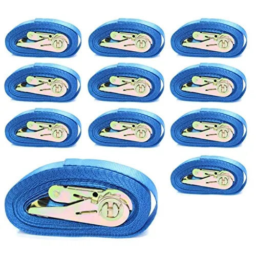 Einteiliger Spanngurt Zurrgurte 4 Meter LC 800 Kg daN i.d.Umreifung nach DIN EN 12195-2 10 x