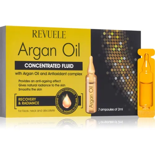 Revuele Ampoules Argan Oil Concentrated Fluid konzentriertes Hautserum für Gesicht, Hals und Dekolleté 7x2 ml