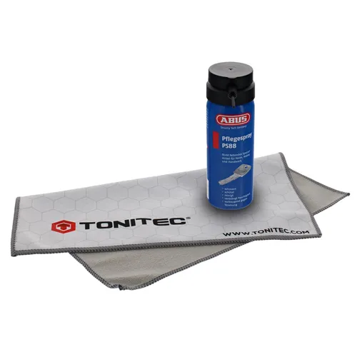 ABUS Pflegespray PS 88  50ml Zylinderspflegespray inkl. ToniTec Mikrofasertuch