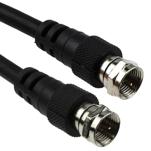 kenable SAT Kabel Deutschland F Stecker Twist on Anschluss Stecker 75 Ohm RG59 Antenne Kabel 1,5 m [1.5 Meter/1,5m]