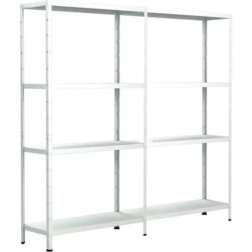 SCHULTE Regalwelt Steckregal 2x4 mit 65 kg Tragkraft - Steckregal in hochwertiger Metallausführung, einfach aufzubauen ohne Schrauben, ideal für flexibles Lagern in jedem Raum.