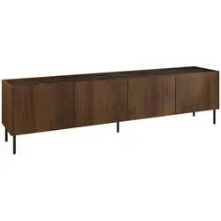 MIRJAN24 TV-Schrank Tewos 200 2D - TV-Halterungen: Stilvolles TV-Lowboard mit vier Drehtüren, robustes Design aus Laminatplatte und gedämpften Scharnieren für leisen Komfort.