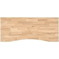 vidaXL Schreibtischplatte Unbehandelt 120x60 cm aus Massivholz Eiche - Schreibtischplatte aus robustem Eichenholz, ideal für individuelle Gestaltung und vielseitige Einsatzmöglichkeiten im Home Office oder Büro.