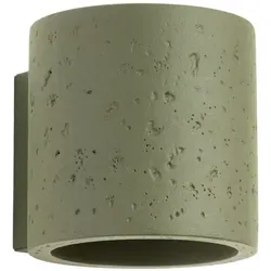 Wandleuchte ORBIS olivgrün aus Beton – 1xG9 8W in grün von Sollux