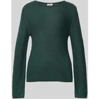 s.Oliver RED LABEL Regular Fit Strickpullover aus Baumwoll-Mix in Dunkelgruen, Größe 36